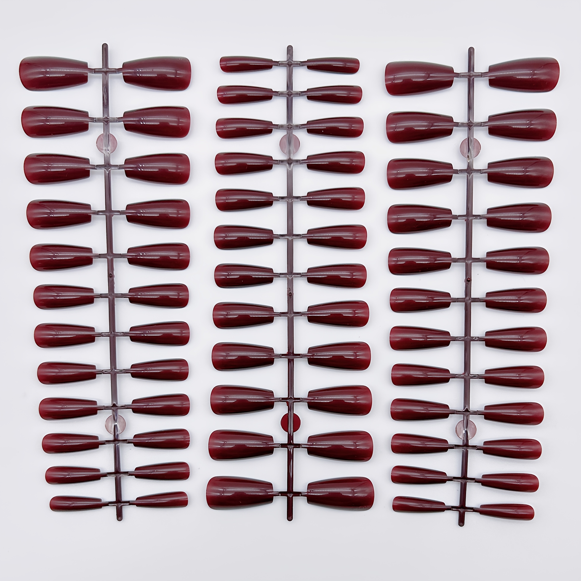 TEMU 72pcs Ballet Press-on Nails Suitable For Women & - Glossy European Medium-length Fake Nails, Salon-grade Reusable Extensions For Home, Work,