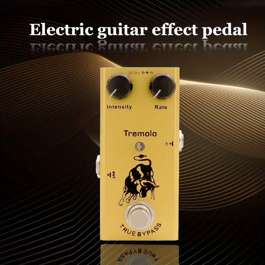 

Vintage Tremolo Electric Guitar Pedal - Mini, Portable, Aluminum Alloy With True Bypass & Low Noise - Dc 9v Powered