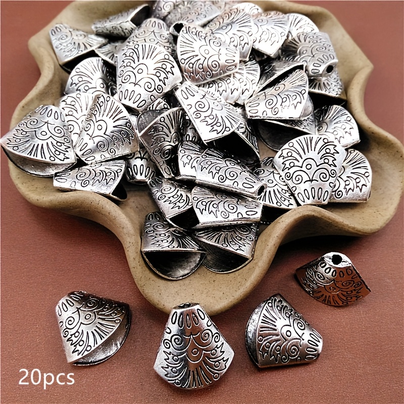 E-shop 20 Stück Fischmaul-Form Quastenmütze DIY Halskette Ohrringe Handgefertigte Schmuckstücke Zubehör 18x19mm