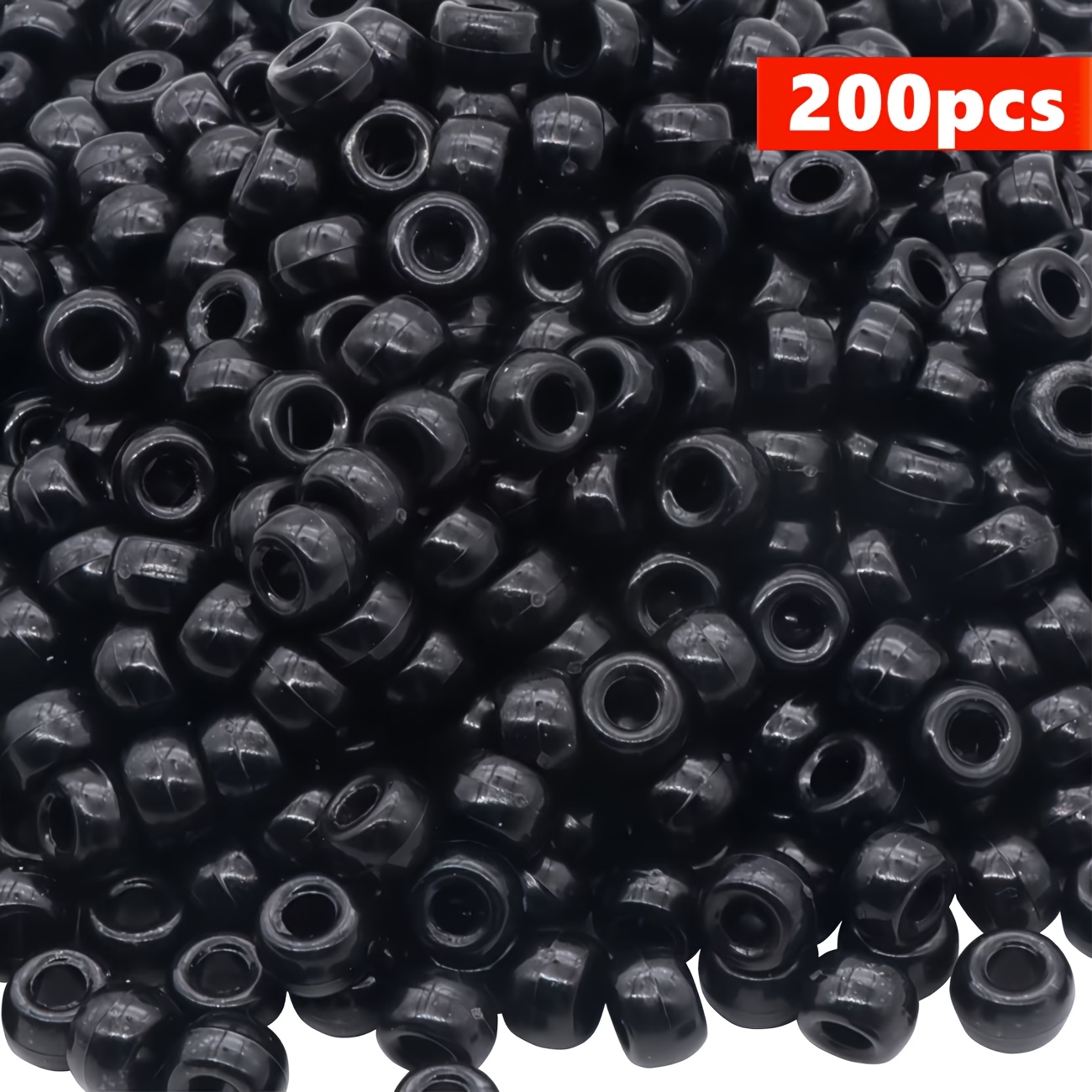 TEMU 200 pz Perline QYWCTZ per con Foro Grande - 6*9mm Multicolore Adatte per , Creazione di Braccialetti e Collane, Perline con Foro Grande per