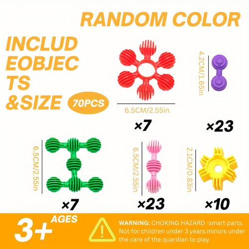 70pcs random blocks toys educational assembly toys perfect halloween and christmas gifts and learning random colors random patterns