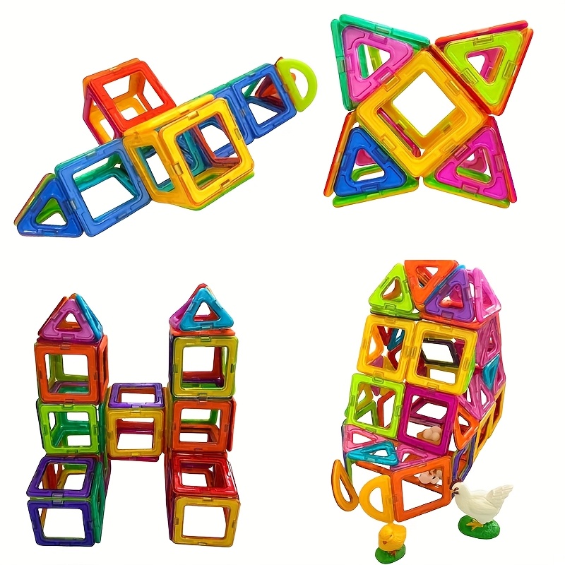 48/98pcs Magnetic Building Blocks, Large Size STEM Toy Set