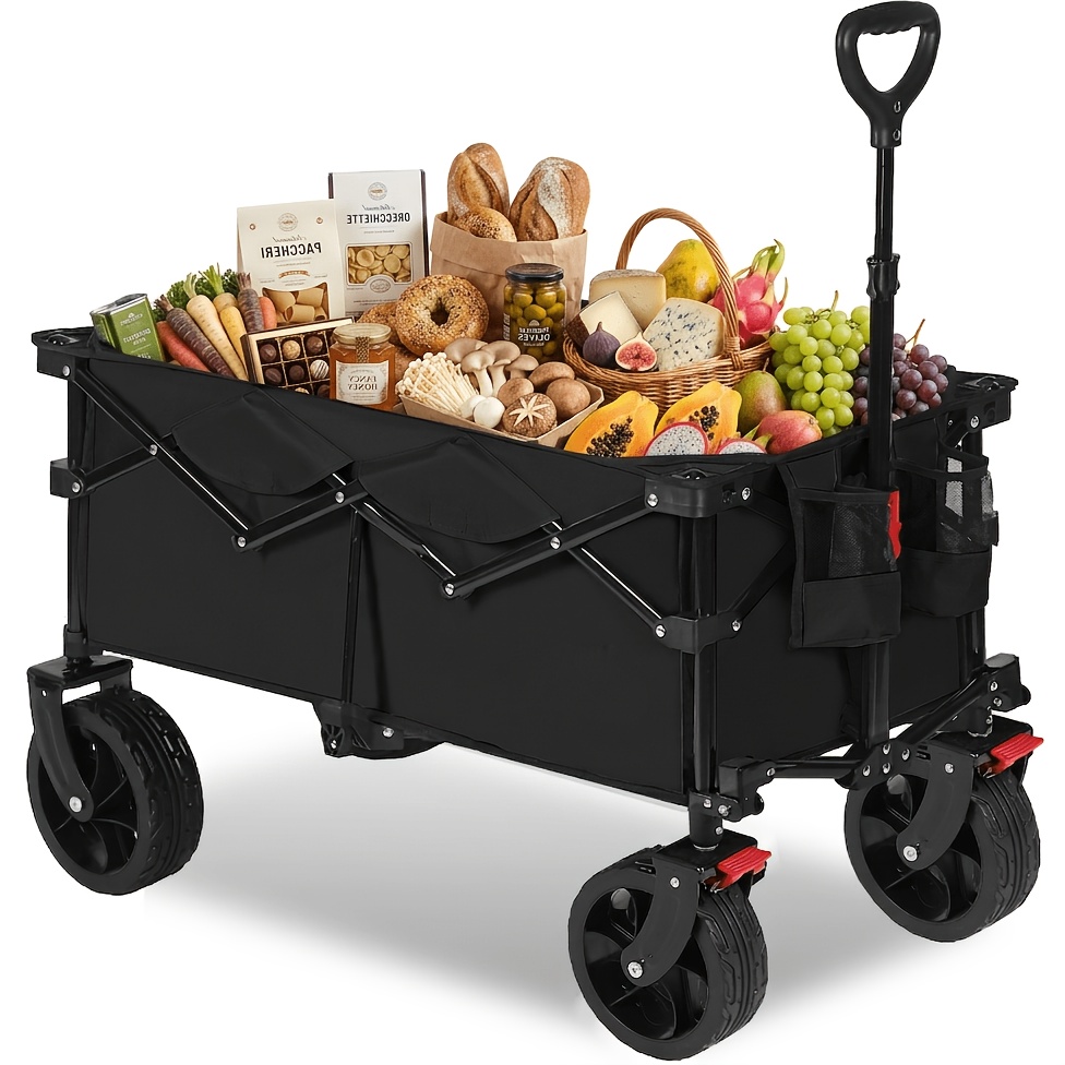 Image of Sekey Xxl Handcart Foldable With Brakes 150l 150kg, Wide Tyres All Terrain, Patented Foldable From , No , 4020, Black