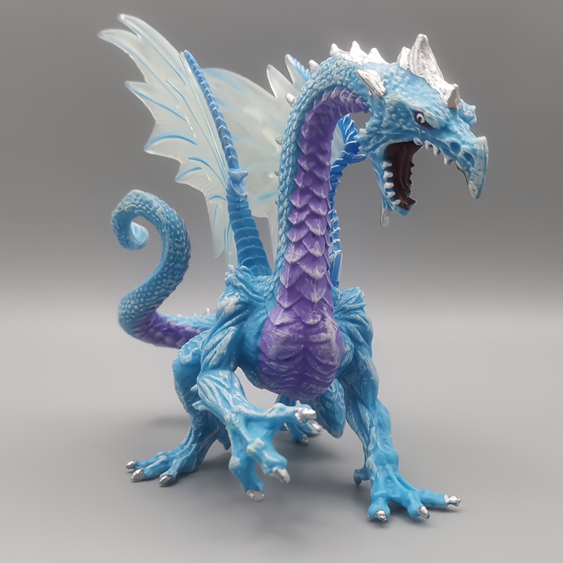 

Simulation Mythical Ice Flying Dragon Figurine Western Dragon Figurine Solid Plastic Flying Dragon Model Collectible Action Figurine Toy, Halloween Christmas Birthday Gift