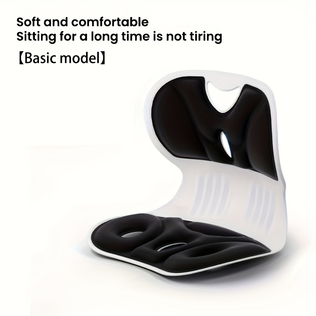 ergonomic lumbar support pillow anti   back cushion for study tv breathable washable nylon cover multi purpose non electric seat cushion with pressure   posture support black gray posture     durable construction Product details 3