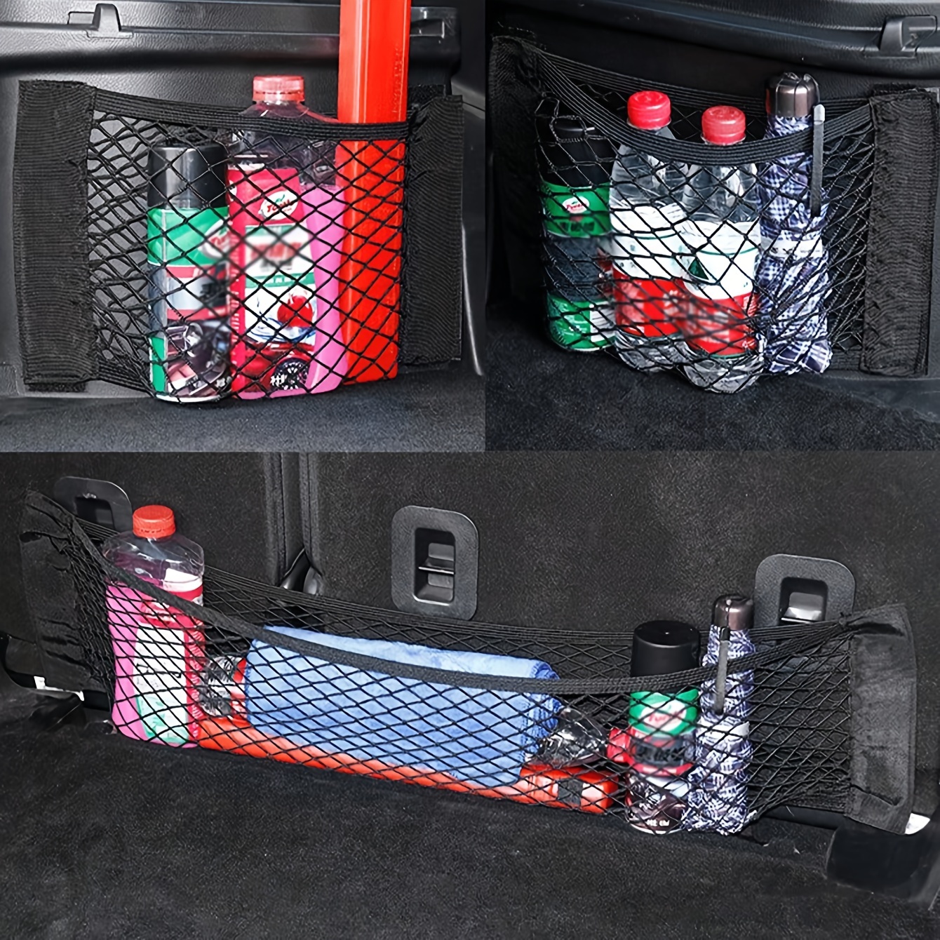 

Car Organizer, Vehicle Storage Net Elasticity For Suv, Truck, Accessories, Automotive