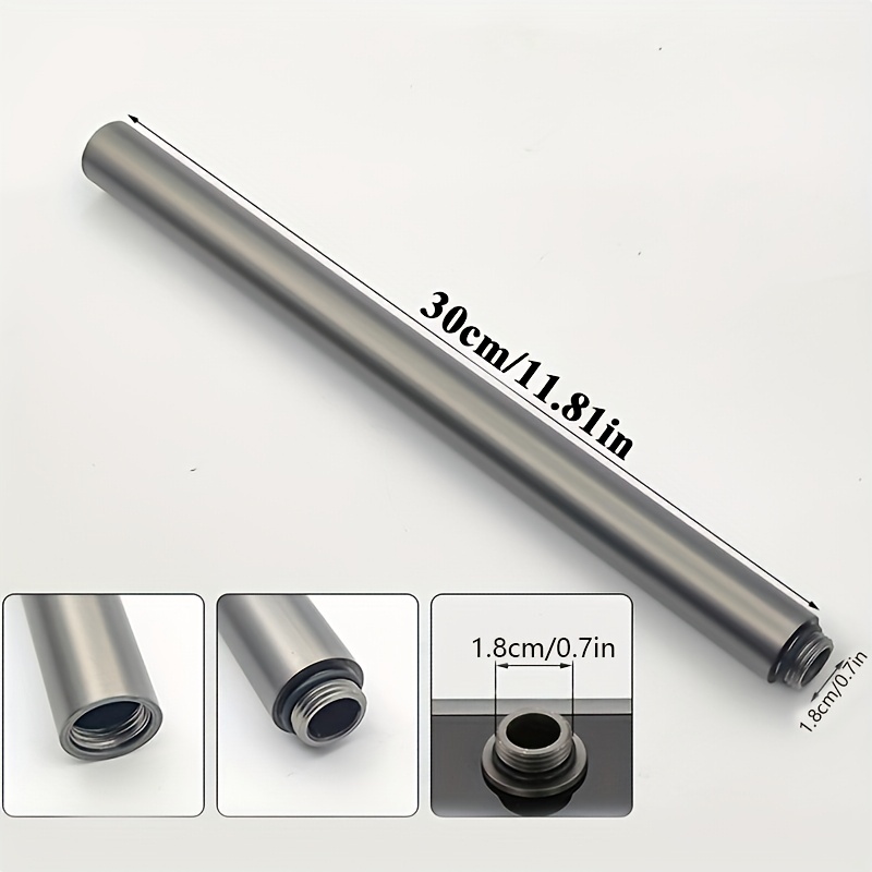 1pc 30.0cm Pipe Extension Tube Bar, Add Shower Height, Shower Pipe, For Shower Head Slide Bar To Extend Shower, Bathroom Additions, For Shower Use For Shower Use