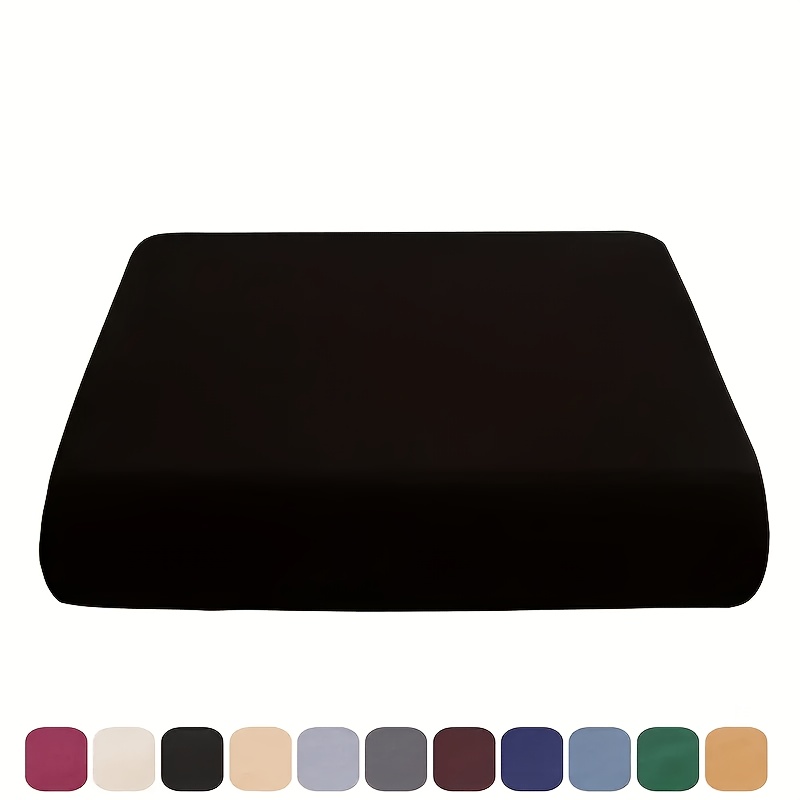 TEMU Housse de coussin de canapé d'extérieur extensible en spandex pour 1/2/3 places, housse de canapé lavable de couleur unie, protège-assise et