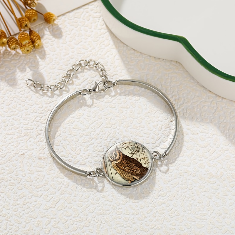 Vintage Owl Pattern Adjustable Women's Bracelet, Exquisite Gift