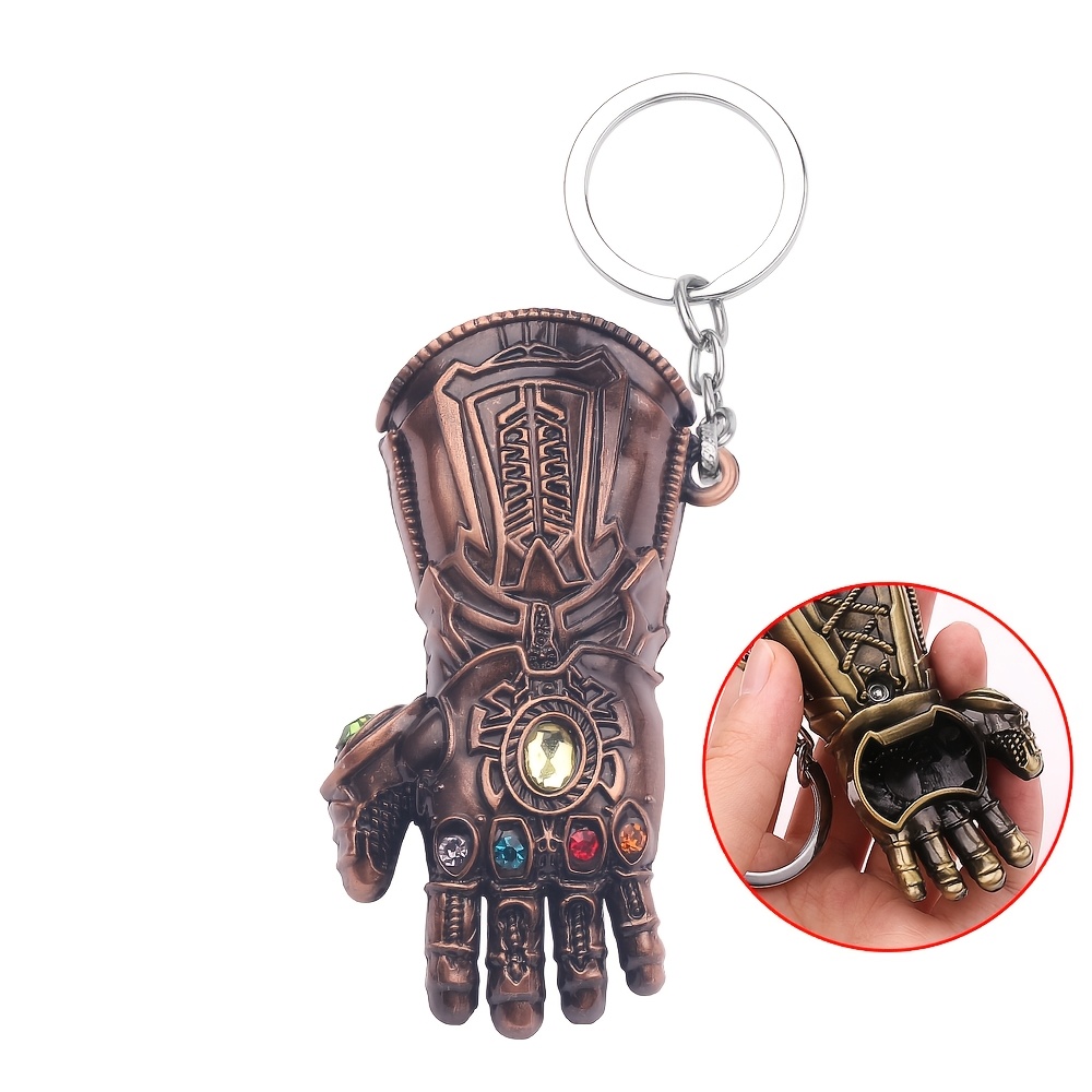 TEMU Portachiavi ' di 1 pz, Portachiavi Avengers Infinity War in di , in Miniatura 3D con Colorate Intarsiate, Ciondolo Portachiavi Resistente per