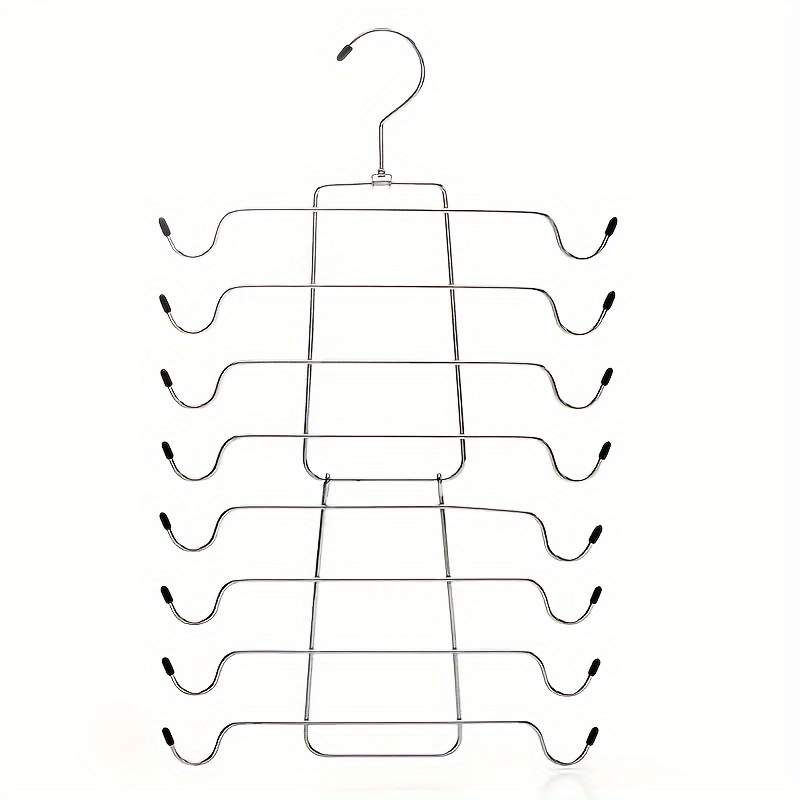 TEMU 4-tier/8-tier Folding Underwear Hanger - Saving Camisole Storage Rack For Clothes, Ties, Etc. For Spa Guest Clothing Storage System, Spa Storage System, Available