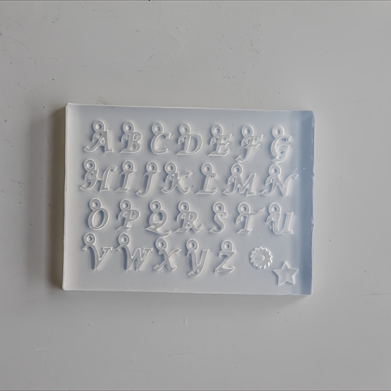 High-height Letter Drip Mold Pendant Mirror Small Letter Decoration Pendant Handmade Mold Mirror Drip Mold