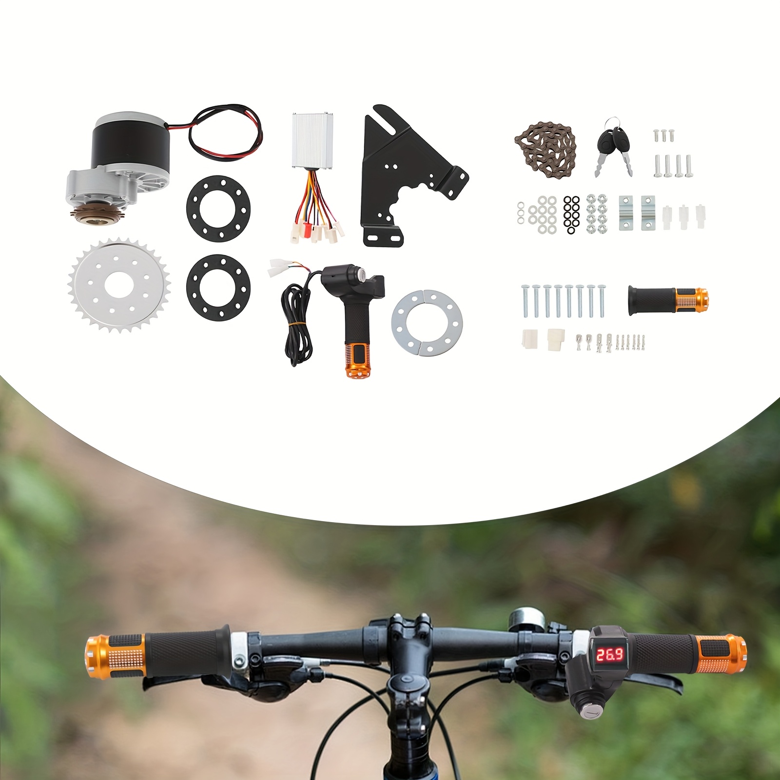 24v 250w electric bicycle bike conversion kits ebike brush Temu
