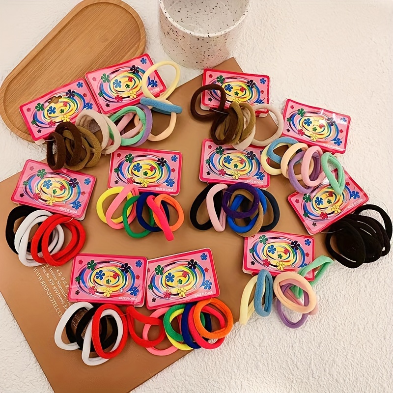 

72-piece Set: Soft & Stretchy Seamless Hair Ties - Gentle On Hair, Fashionable Solid Colors For All Seasons, Perfect For Women 15+