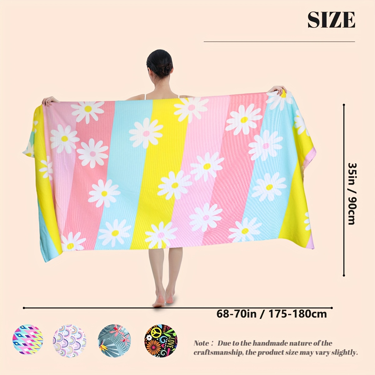Oversized Microfiber Beach Towel Soft Quick Dry Pool Blanket_voghion.com