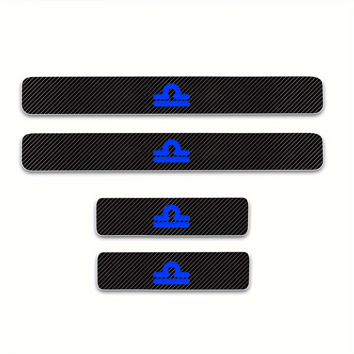 Car sticker carbon fiber door sill protection wear plate edge accessories