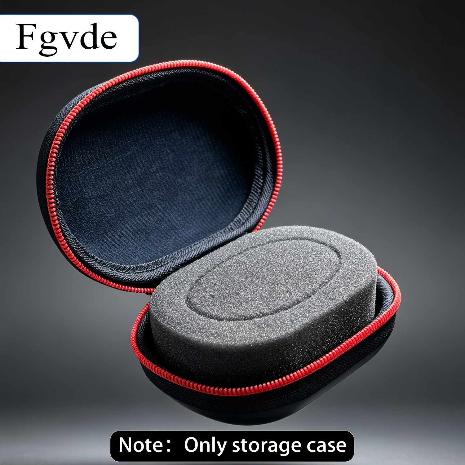 TEMU Case/box 1pc Oval Egg Shaped Pu Eva Storage Bag With Sponge, Large Capacity Electronic Organizer Case For Luxury Mechanical Watch, Smart Watch,