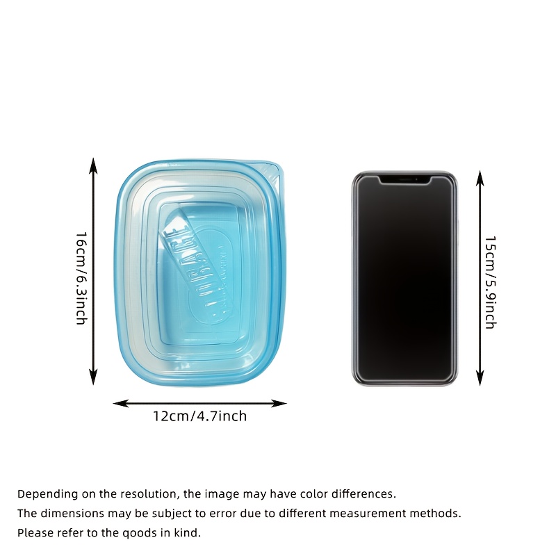 10pcs Clear Plastic Food Storage Containers with Blue Lids - Stackable, Reusable, Perfect for Kitchen Organization - Ideal for Grains, Meats, Fruits, Vegetables - Dishwasher & Microwave Safe