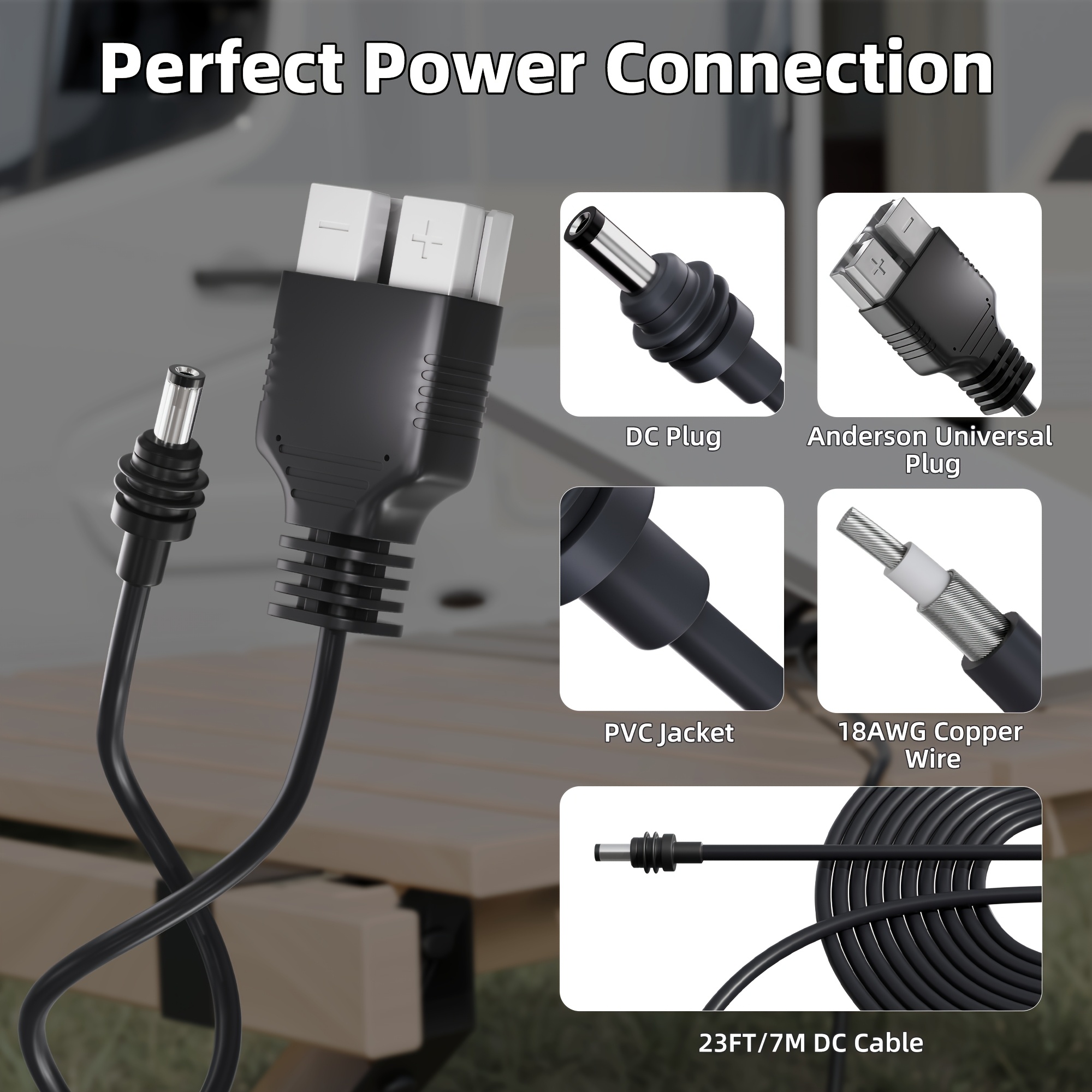 Connecteur de câble de batterie Starlink Mini pour terminal satellite Mini, câble d'alimentation Step Up pour camping en voiture, camping-car et autres environnements