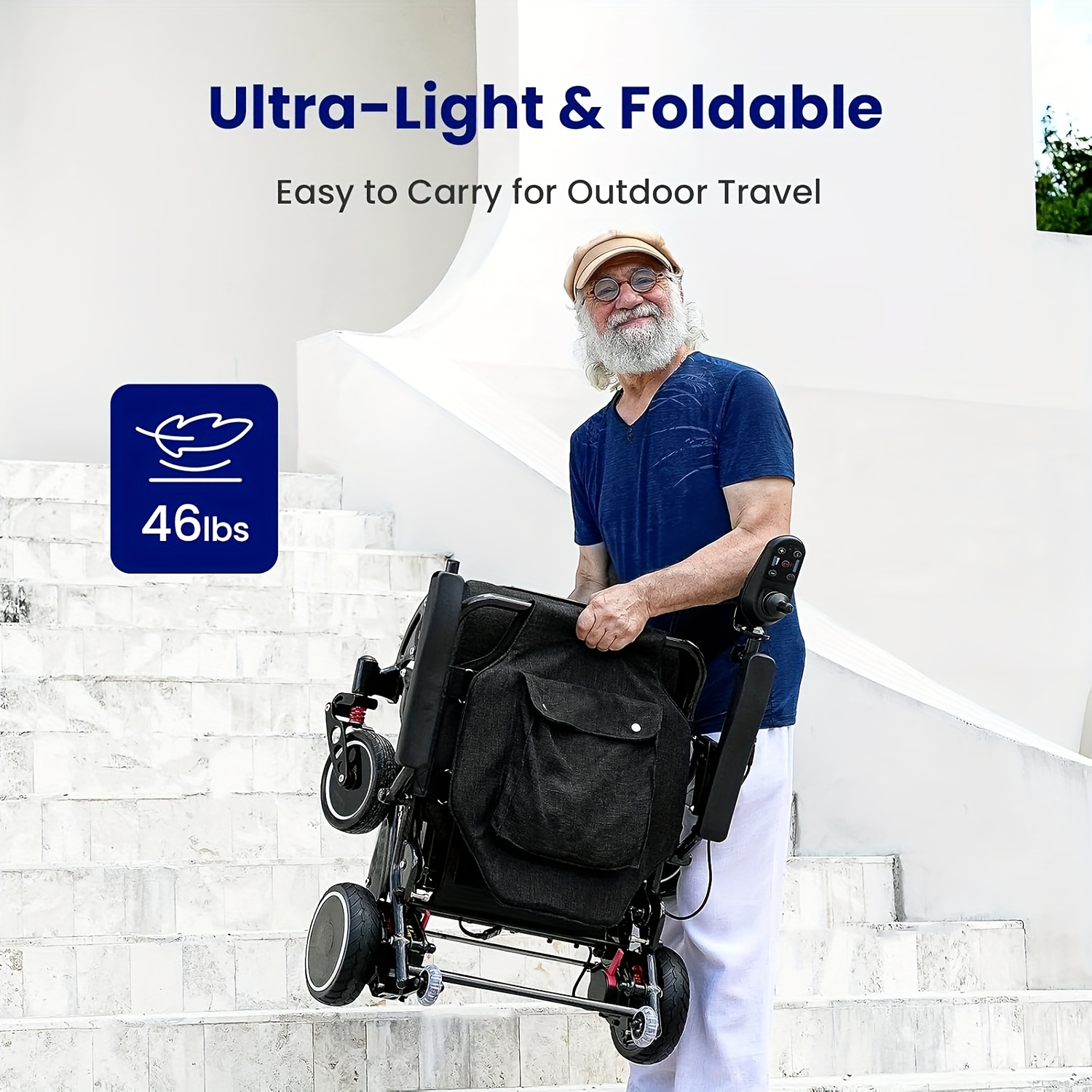v81 carbon fiber lightweight power wheelchair durable   for adults Product details 4
