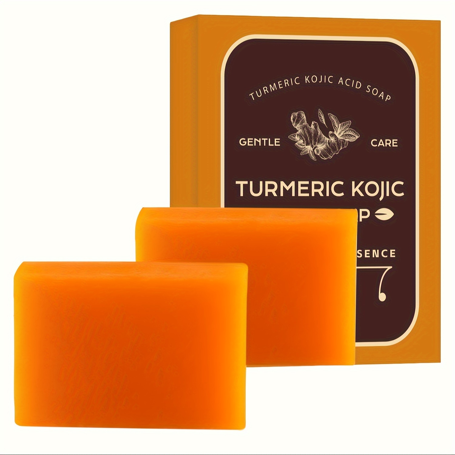 

Natural Turmeric Kojic Acid Soap For Face & Body(2 X 65g), Soap Bars Moisturizing For Women Men Body Care
