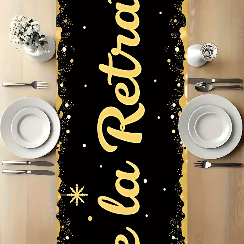 TEMU 1 Chemin de Table, Vivre à , Convient pour la Décoration de Cuisine et de Salle à Manger, Embellissement de Fête à Domicile Parfait pour les
