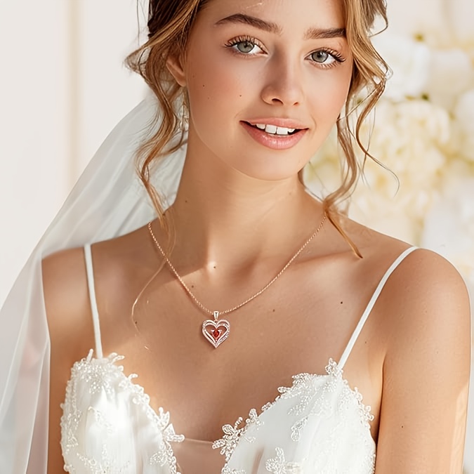 925 sterling   zirconia womens necklace   and sparkle is   for ladies wives   mothers daughters suitable for birthdays anniversaries valentines day weddings any festival gift box Product details 3