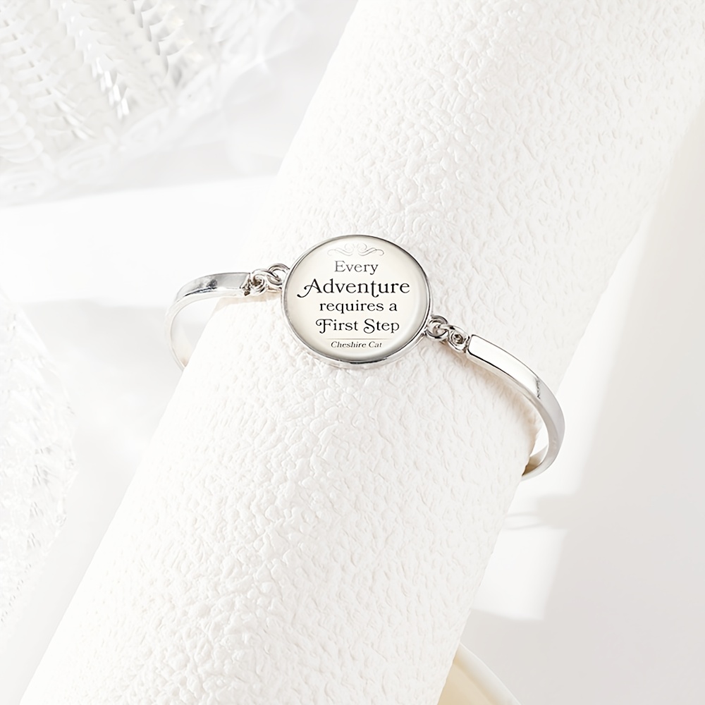 4pcs Adventure First Step Jewelry Set, Necklace Bracelet Earrings