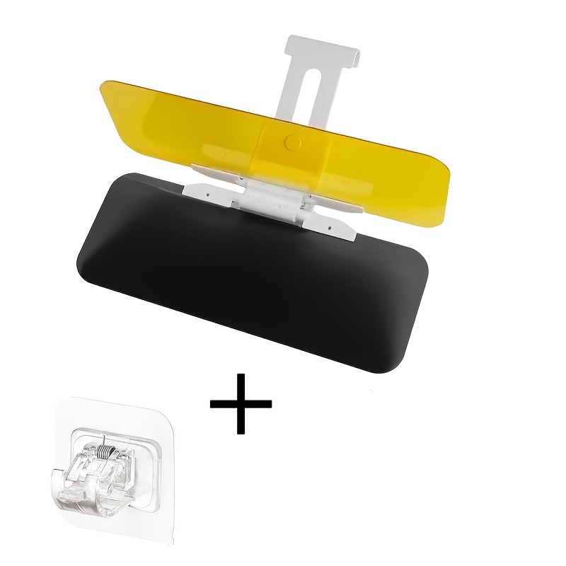 TEMU 2pcs Dual-use Day And Night Car Sun Visors, 2-in-1 Mirrors, Suitable For Daytime And Nighttime Use - Polarized Windshield Sun Visors With Uv