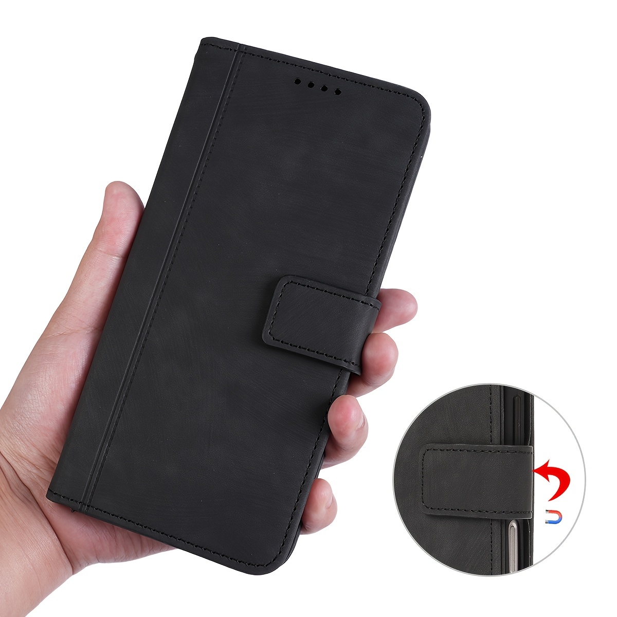 TEMU Phone Case - Compatible With Galaxy S21/s21 Fe/s21 Plus/s21 Ultra/s20 Fe 5g Series Flip Phone Case, With Card Storage And Coin Pocket, Durable,
