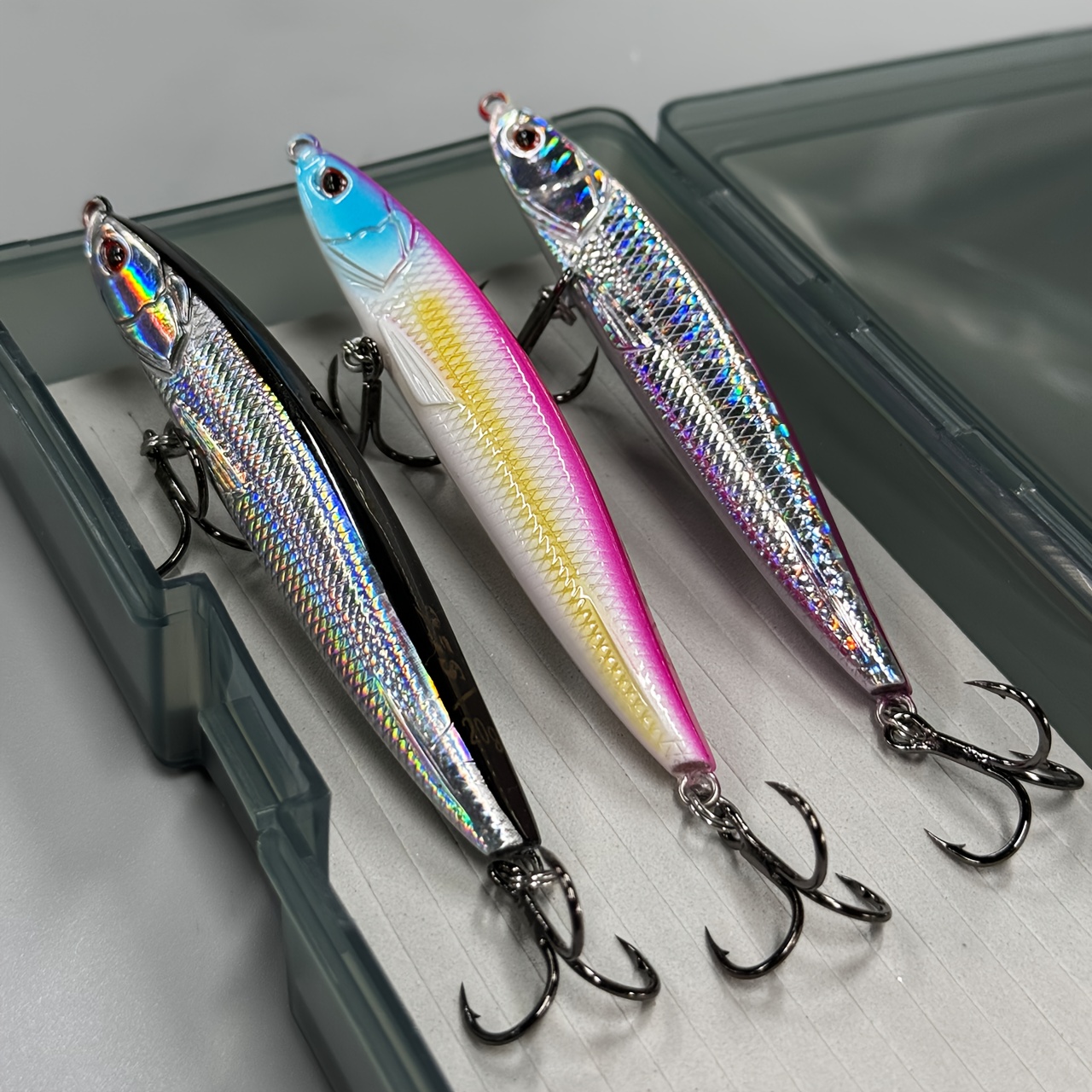 Image of 3 Pack Lead Fishing Lures, Long Cast Sinkers, Artificial Bait For Fishing, 9.5cm/20g, Ideal For Road Fishing, Durable And Effective