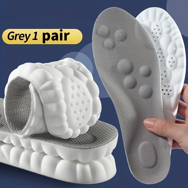 Image of 1 Pair Sports Insoles: Soft, Breathable, Shock-absorbing High Elasticity Insoles For Men And Women