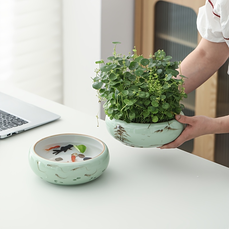 1pc extra large retro hand painted ceramic flower pot - Temu Germany