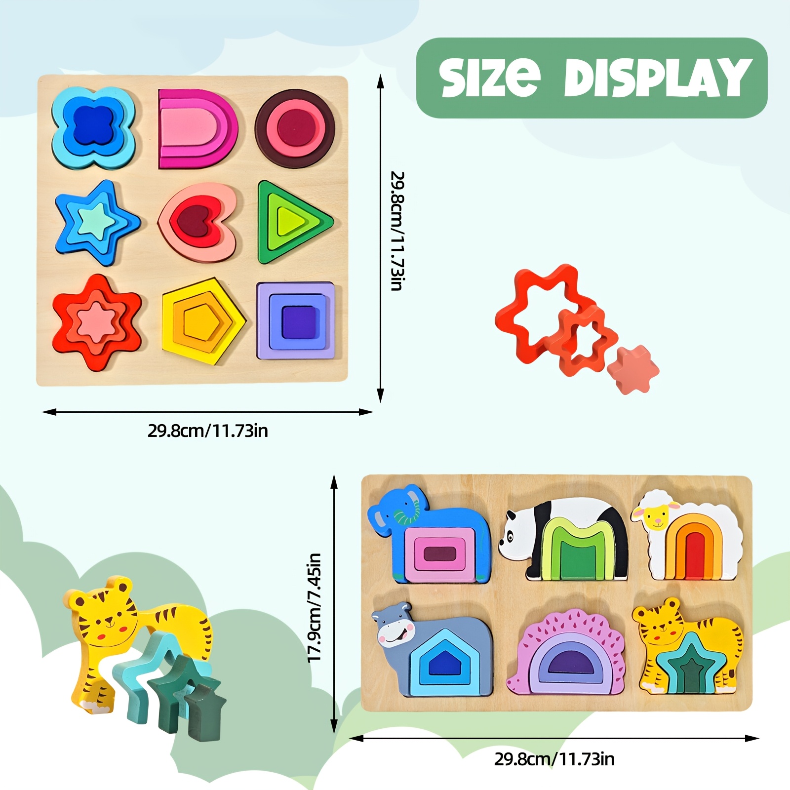 Wooden Puzzles for Kids