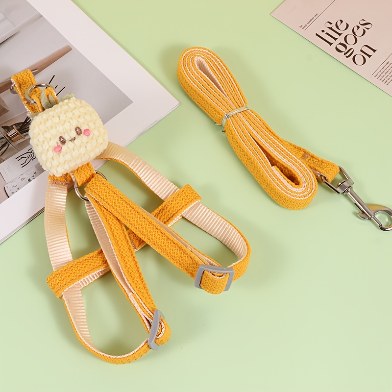 Adjustable Dog Harness with Leash for Small to Medium Dogs