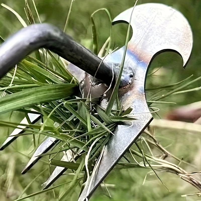 

1pc Râteau de Désherbage Ergonomique à Main - Acier au Manganèse, Outil de Retrait de et d'Aménagement pour le Jardinage, Outil de Désherbage, Petite Taille