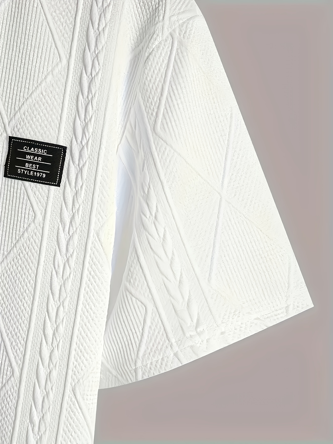 Men'S Plus Size Agyle Print Short Sleeve Shirt - Casual Crew Neck, Lightweight Fabric, Ideal for Outdoor Activities, Great Gift for Family, PLUS SIZE