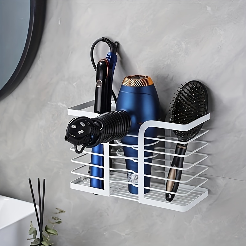 iron hair styling tool storage rack cabinet wall mounted Temu