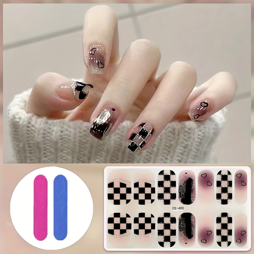 20 Stück Barbie Pink Nagelfolien – Selbstklebende UV-Gel-Folien Für Gelnägel, Inkl. Zubehör