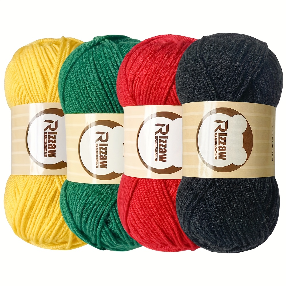 4pcs mixed color set in morandi color palette 4 ply yarn - Temu