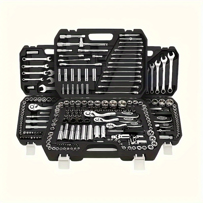 

Professional Automotive Repair Kit: Includes Ratchet Wrench, Screwdrivers, And Hex Keys - Suitable For Cars, Bikes, And Motorcycles