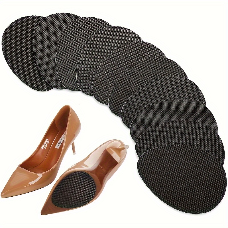 

5pairs Non-slip Cushioned High Heel Pads, Self-adhesive Wear-resistant Sole Protectors, Suitable For High Heels