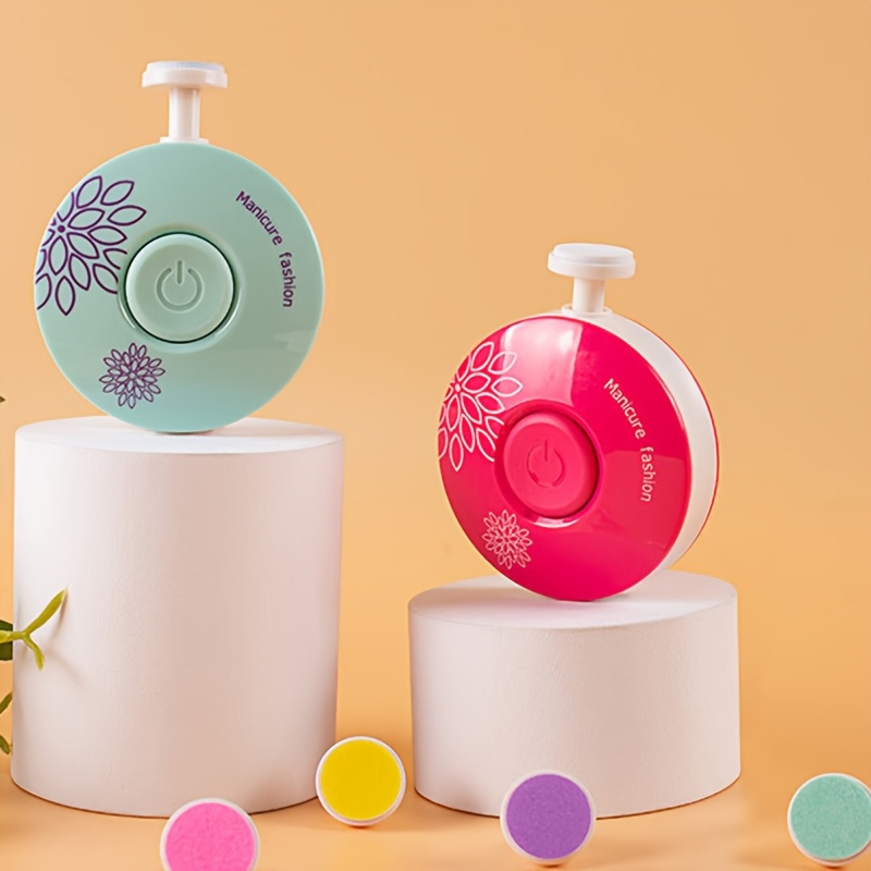 Electric Nail Clipper, Battery Powered Without Battery Electric Nail Grinder and Polisher for Nail Care Set with Multiple Grinding Heads for Multi-Functional Use Nail Styling Machine