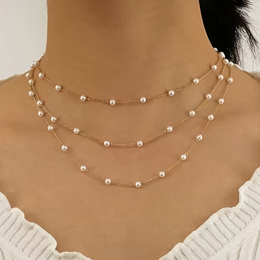 Women's Multi-Layer Chain Necklace, Minimalist Elegant Style
