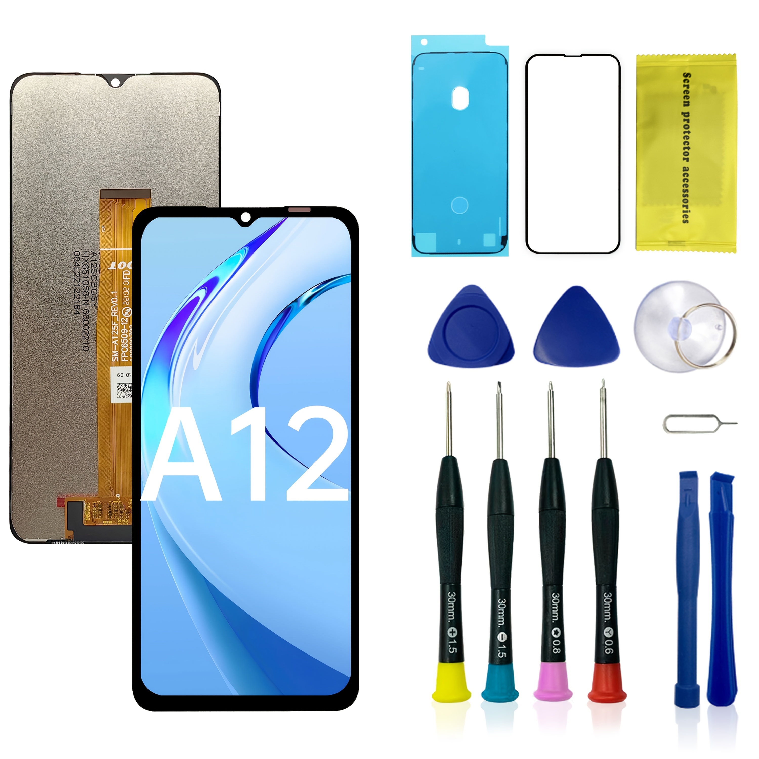 100% tested lcd compatible with samsung a12 display with