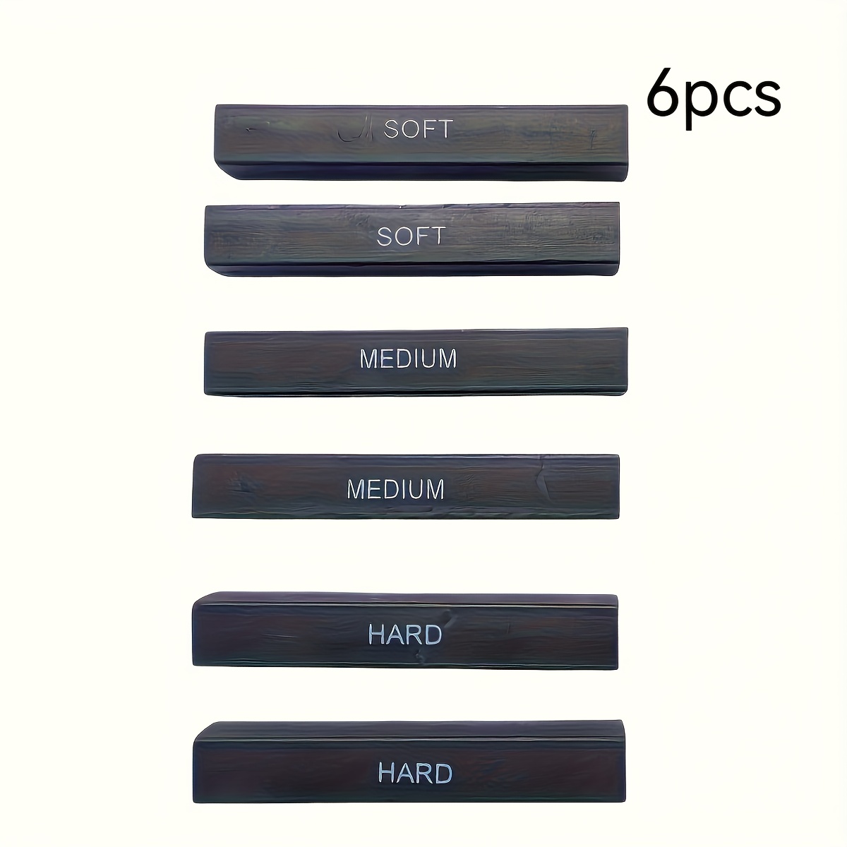 Image of 6/9pcs Black Charcoal Pencils For Sketching Squares, Drawing Sticks, Tools Ranging From Soft To Hard, Art And Craft Supplies For Sketching