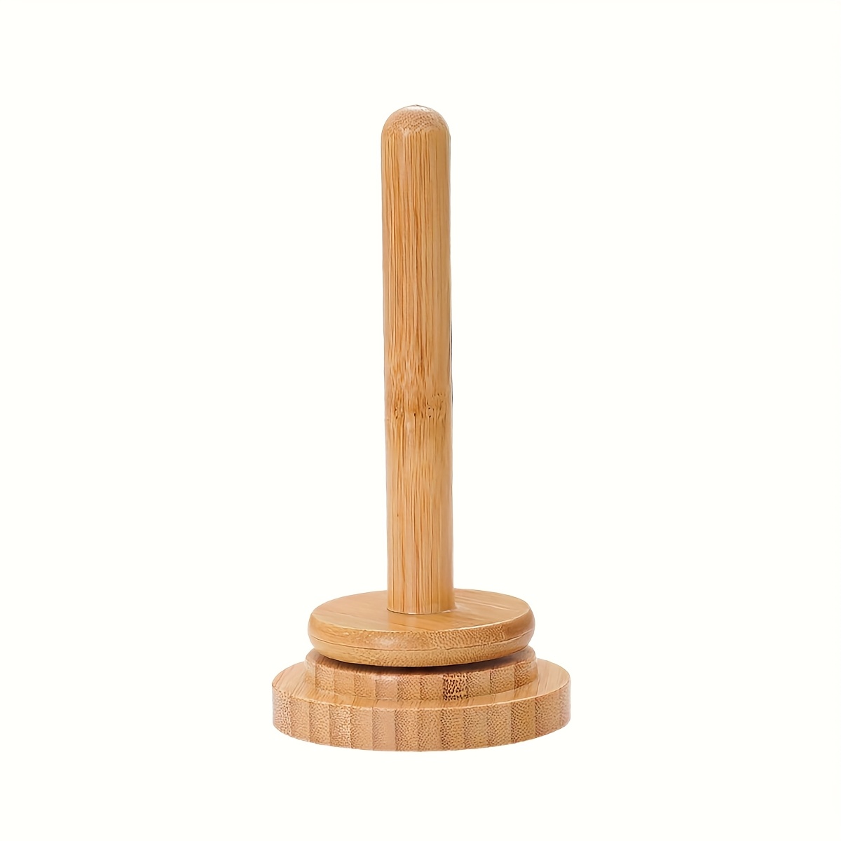 TEMU Set mit 2 (1 Set), Garnhalter aus Holz, Garnwickler-Set für den Schreibtisch, Minimalistischer Wickler-Aufbewahrungsständer, Drehbarer