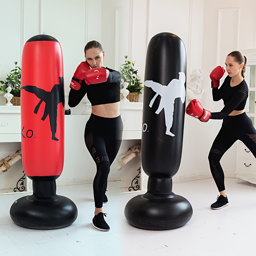 

63" Inflatable Boxing Punch Bag, Adult Vent Punch Post, Pvc Material, Uncharged, No Battery Required, Fun Workout Equipment For Home Gym