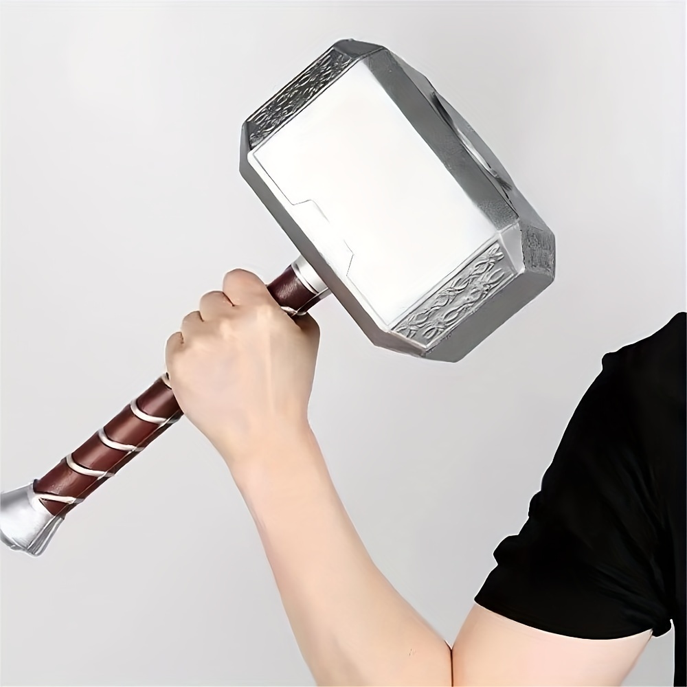 

17-inch Hammer Replica - Silvery, Non-metallic Pu Foam, Cosplay & Collectors