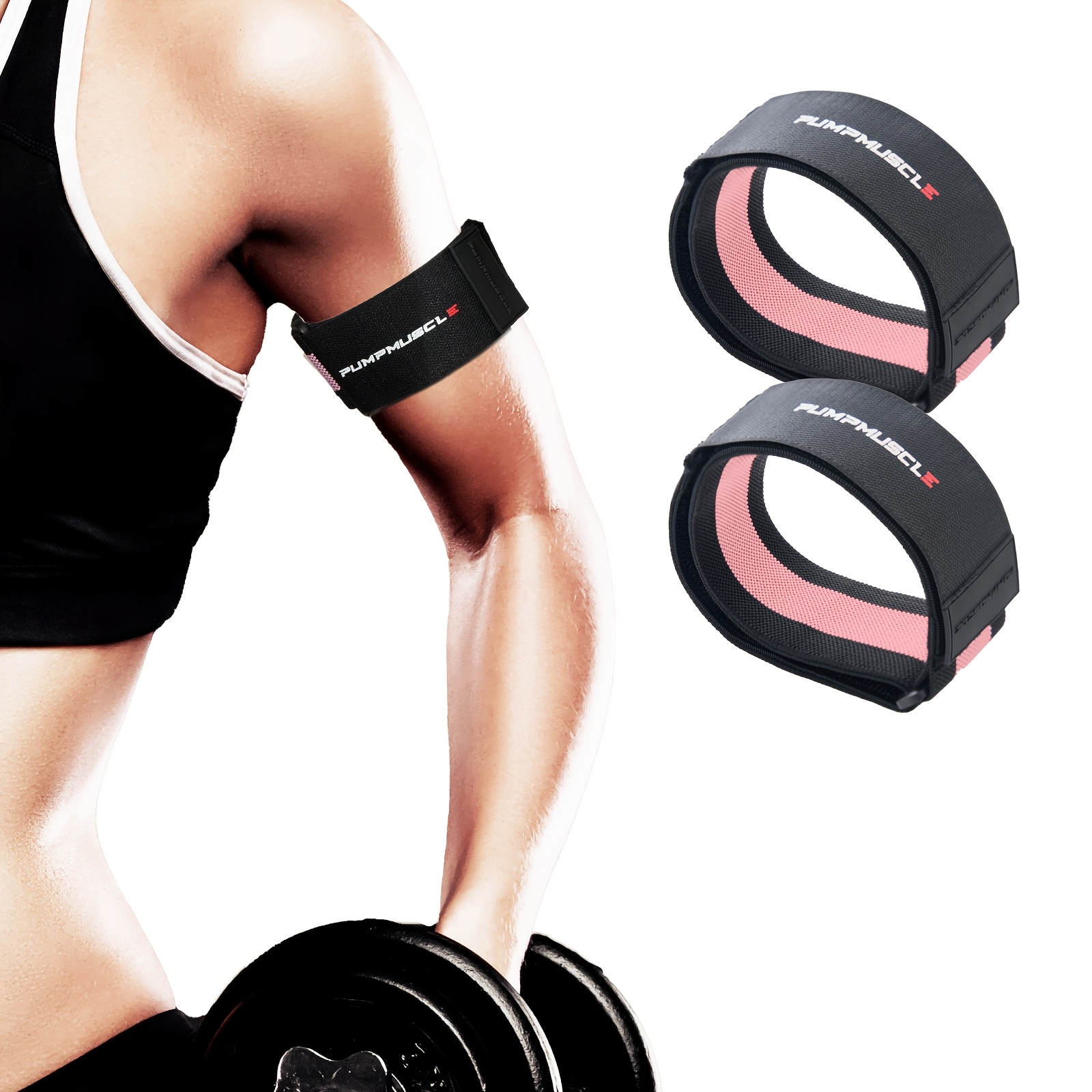 2pcs Adjustable BFR Bands for Muscle Growth & Strength